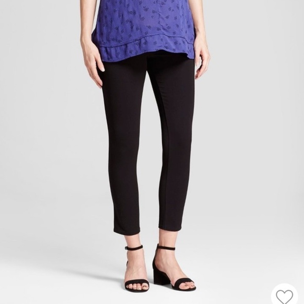 Isabel Maternity by Ingrid & Isabel Inset Panel Ankle Skinny Trousers‎